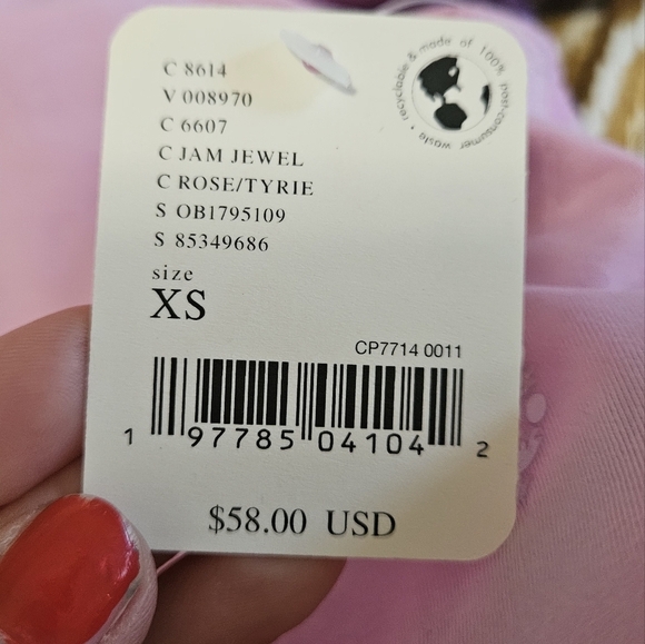 Free People FP Movement Lilac rose Every Single Time Cutout Bra. Size XS NWT - Picture 7 of 8